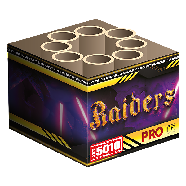 Vuurwerk - Raiders 8 shots 20mm cake