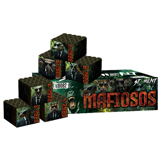 Vuurwerk - Mafiosos 6x20 shots 20mm cakes