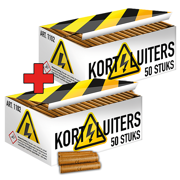 Vuurwerk - Kortsluiters 1 + 1 50+50 knetterrotjes