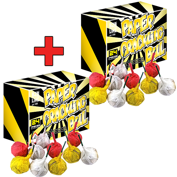 Vuurwerk - Knetterballen 1 + 1 24+24 Knetterballen