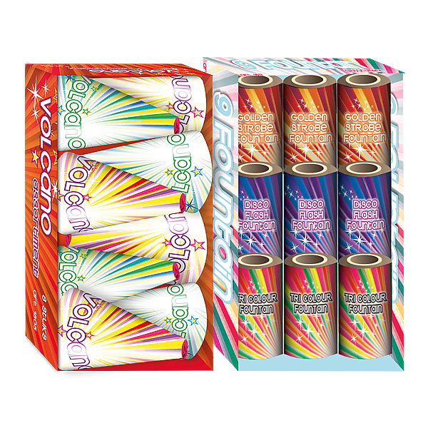 Vuurwerk - Volcano Deal 1 + 1 8+7 vulkanen