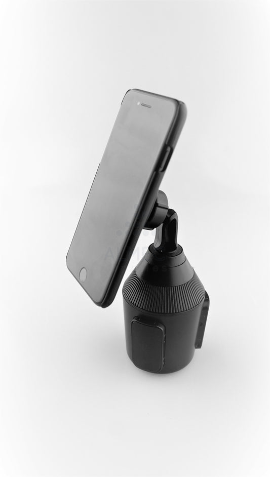 Auto Telefoonhouder - Bevestiging in Bekerhouder - Zwart