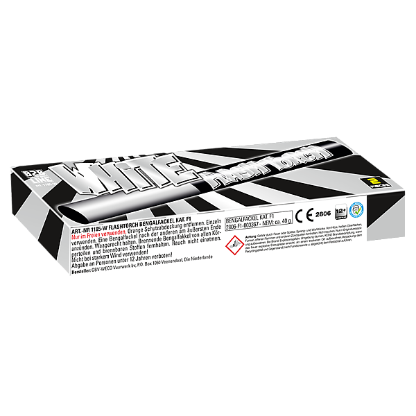 Vuurwerk - Fakkels Wit 2 witte flits-fakkels