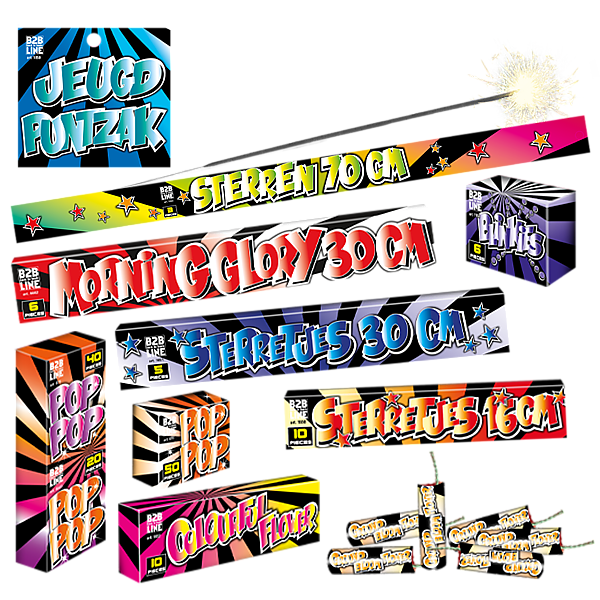 Vuurwerk - Jeugdpakket Groot vuurwerkpakket