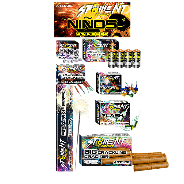 Vuurwerk - Ninos 92-delig vuurwerkpakket
