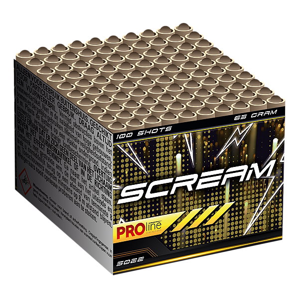 Vuurwerk - Scream 100 shots 8mm fluitcake