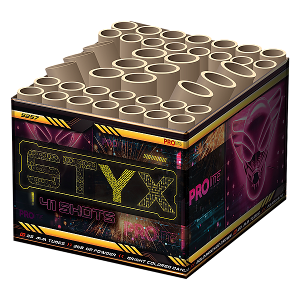 Vuurwerk - Styx 41 shots 25mm cake