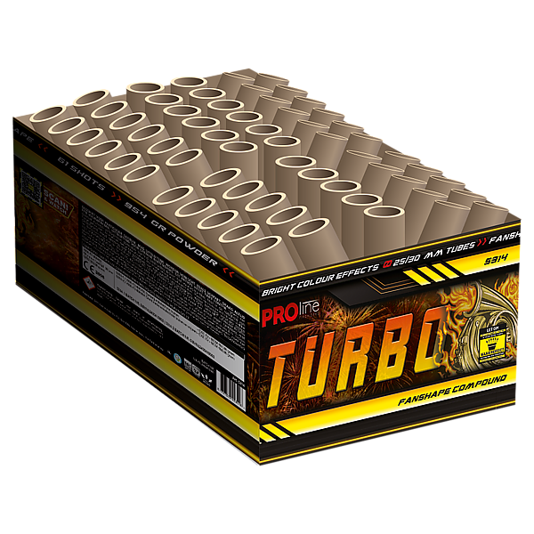 Vuurwerk - Turbo 61 shots 25mm compound
