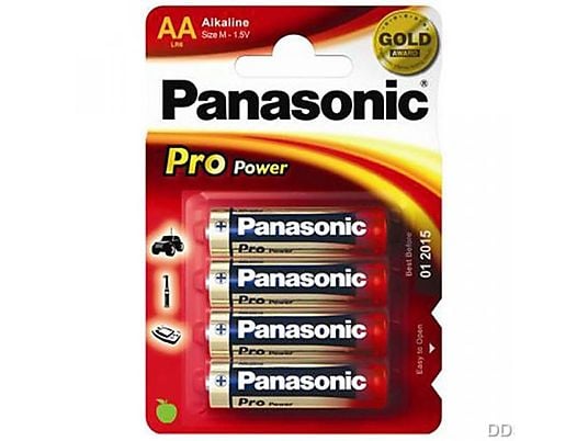 PANASONIC LR6PPG/4BP PRO POWER AA 4-PACK Batterijen Goud
