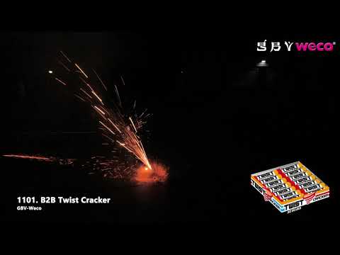 Vuurwerk - Twist Crackers 1 + 1 30+30 Grondbloemen knetter
