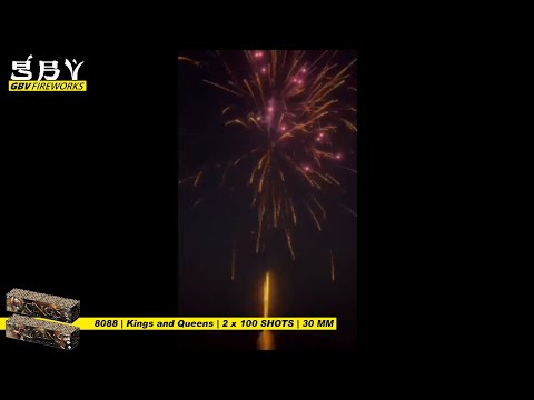 Vuurwerk - Kings and Queens 2x100 shots 30mm compoundset