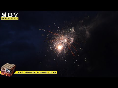 Vuurwerk - Furious 36 shots 25mm cake