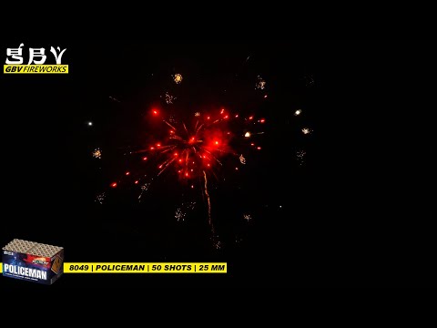 Vuurwerk - Policeman 50 shots 25mm compound