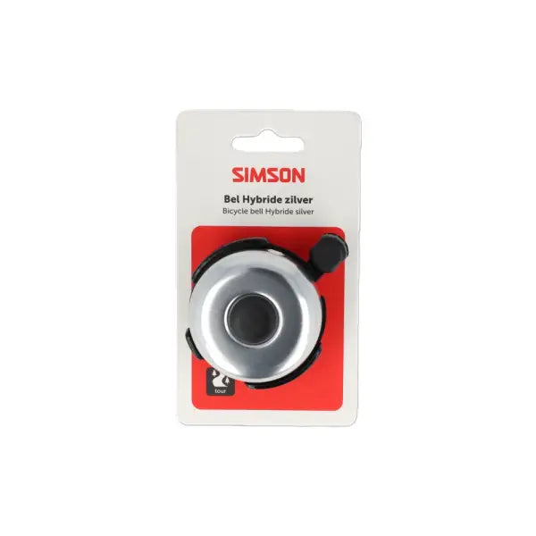 Simson Hybrid Fietsbel – Aluminium – Zilver