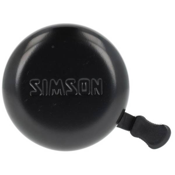 Simson DingDong Large Fietsbel – Ø80 mm – Zwart