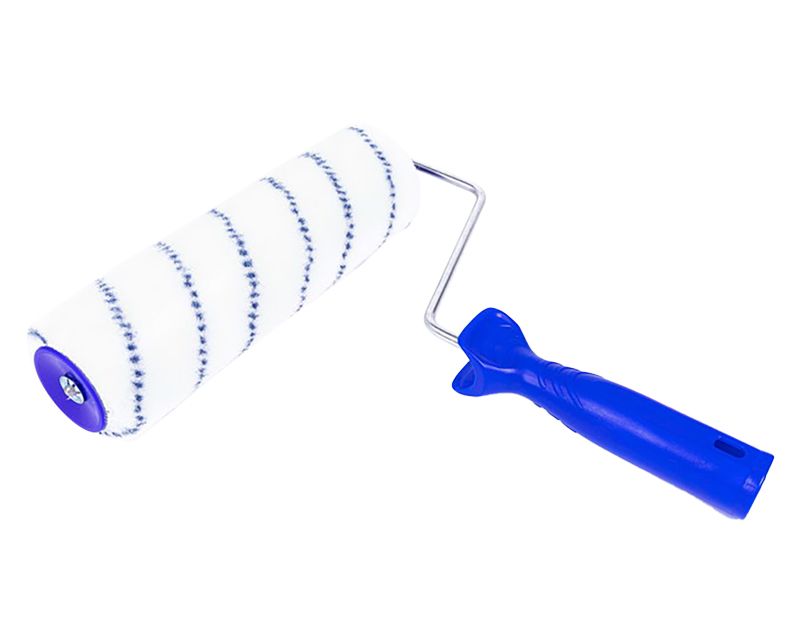 VEBA Verfroller nylon 25CM 14MM blauwe streep (2-componenten) - Berensen Bouwmarkt B.V.