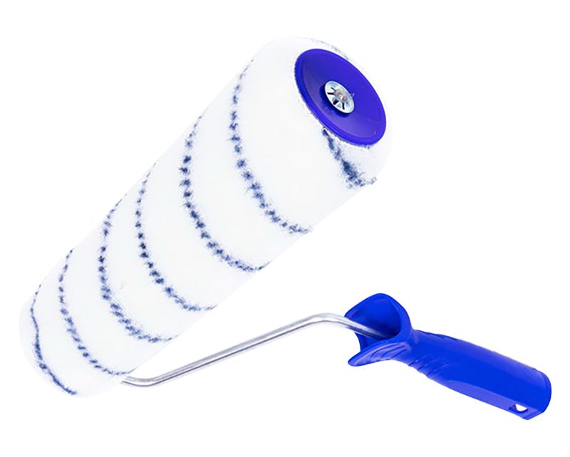 VEBA Verfroller nylon 25CM 14MM blauwe streep (2-componenten) - Berensen Bouwmarkt B.V.