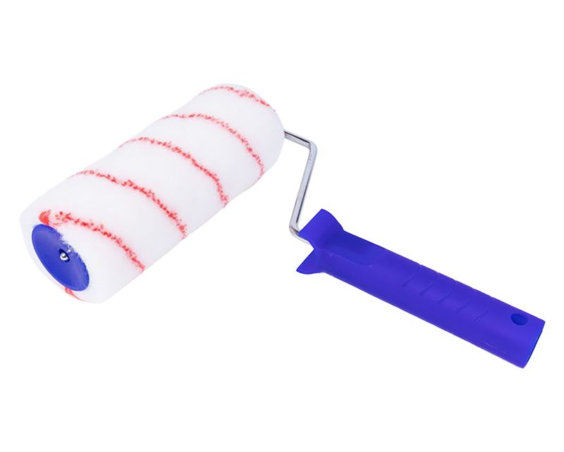 VEBA Verfroller polyamide/nylon 18CM 1 x roodstreep 14MM compleet - Berensen Bouwmarkt B.V.