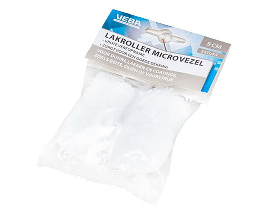 VEBA Verfrol microvezel 5CM 11MM per 2 stuks in ophangverpakking - Berensen Bouwmarkt B.V.