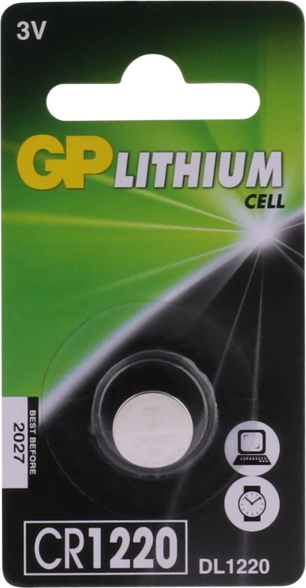 G.P Lithium Knoopcel Batterij CR1220 3V