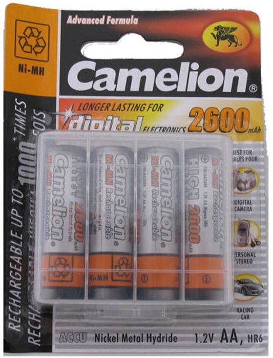 Camelion oplaadbaar AA batterij - 2700 mah - 4 stuks