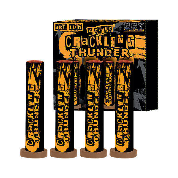 Vuurwerk - Crackling Thunder Four 4 stuks knettermines