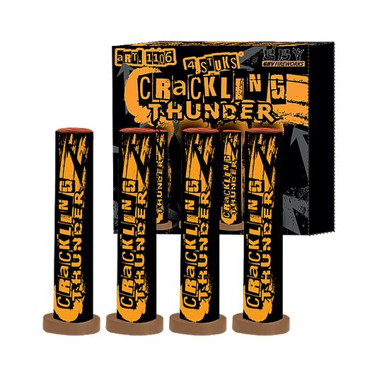 Vuurwerk - Crackling Thunder Four 4 stuks knettermines