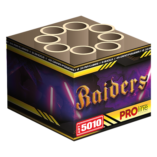 Vuurwerk - Raiders 8 shots 20mm cake
