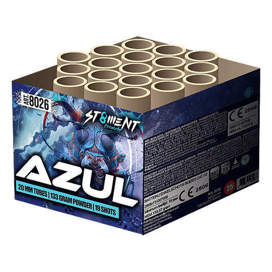 Vuurwerk - Azul 19 shots 20mm cake