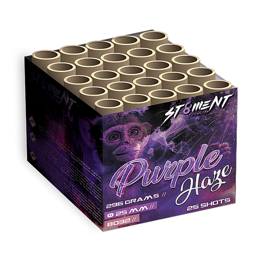 Vuurwerk - Purple Haze 25 shots 25mm cake