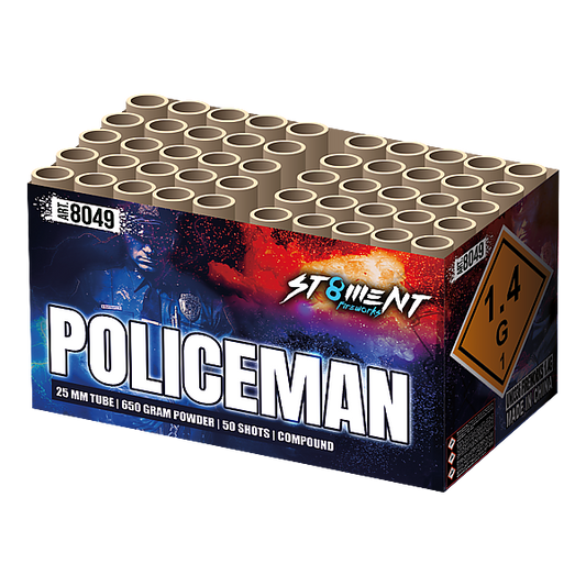 Vuurwerk - Policeman 50 shots 25mm compound