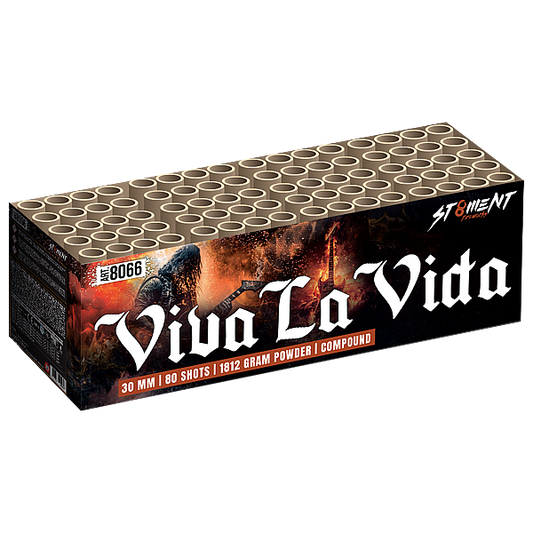 Vuurwerk - Viva La Vida 80 shots 30mm compound