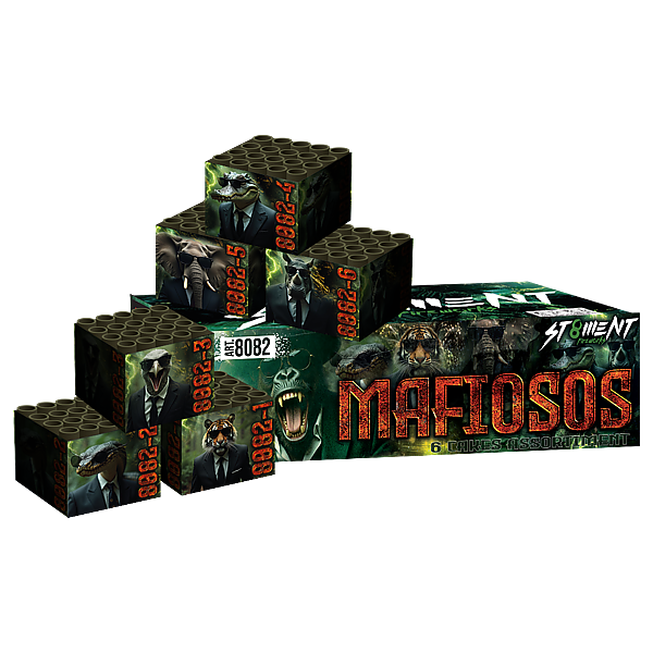 Vuurwerk - Mafiosos 6x20 shots 20mm cakes