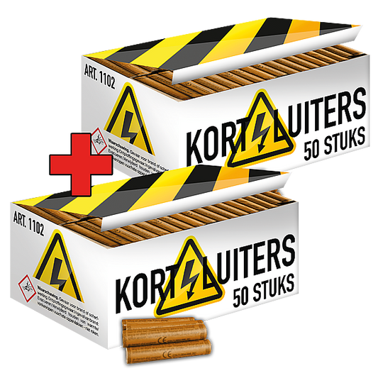 Vuurwerk - Kortsluiters 1 + 1 50+50 knetterrotjes