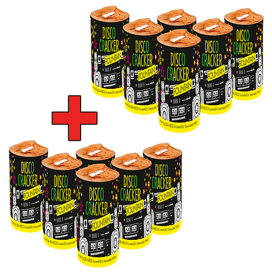 Vuurwerk - Disco Crackers 1 + 1 2x6 stuks