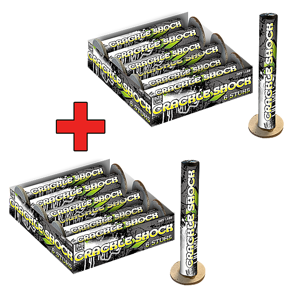Vuurwerk - Crackle Shock 1+1 6+6 stuks Knettershocks