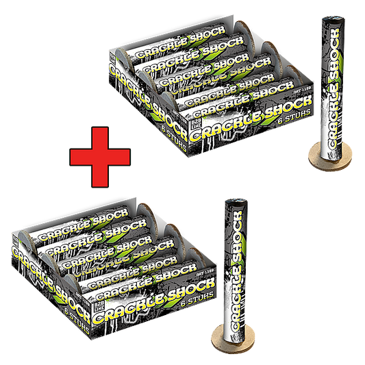Vuurwerk - Crackle Shock 1+1 6+6 stuks Knettershocks