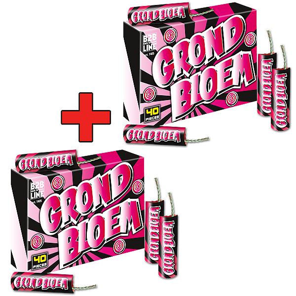 Vuurwerk - Grondbloem 1 + 1 40+40 Grondbloemen