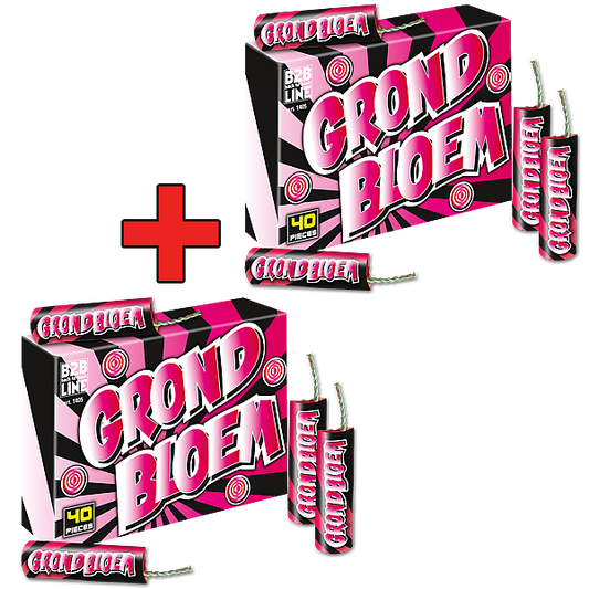 Vuurwerk - Grondbloem 1 + 1 40+40 Grondbloemen