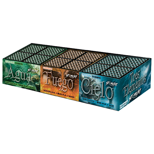Vuurwerk - Tres Elementos 300 shots 25mm compoundset