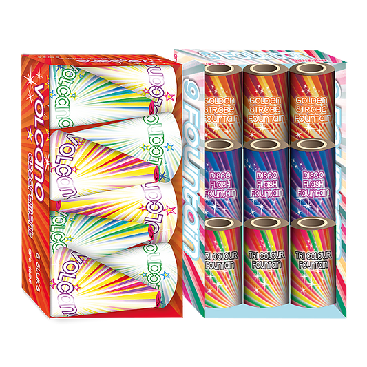 Vuurwerk - Volcano Deal 1 + 1 8+7 vulkanen