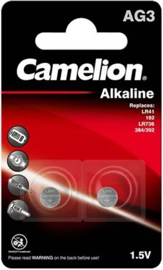 Camelion alkaline AG3 1,5V knoopcel LR41