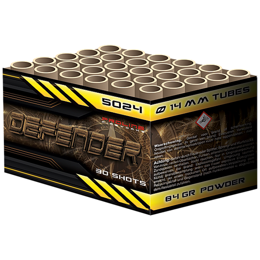 Vuurwerk - Defender 30 shots 14mm cake