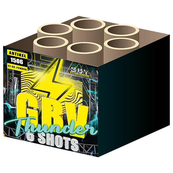 Vuurwerk - GBV Thunder 6 shots salvocake