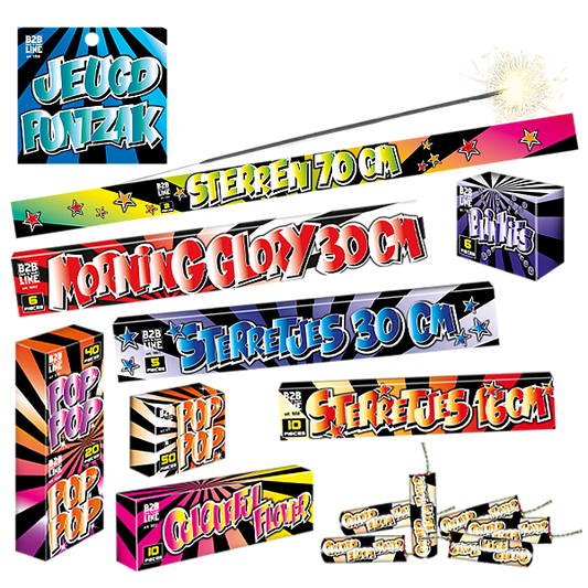 Vuurwerk - Jeugdpakket Groot vuurwerkpakket