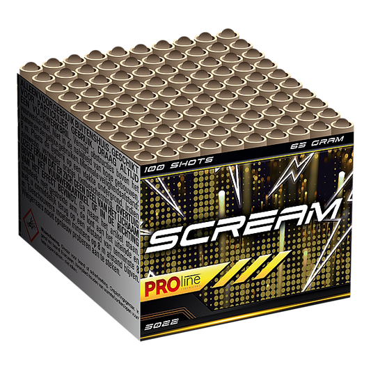 Vuurwerk - Scream 100 shots 8mm fluitcake