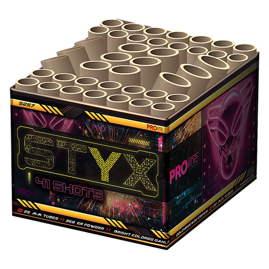 Vuurwerk - Styx 41 shots 25mm cake