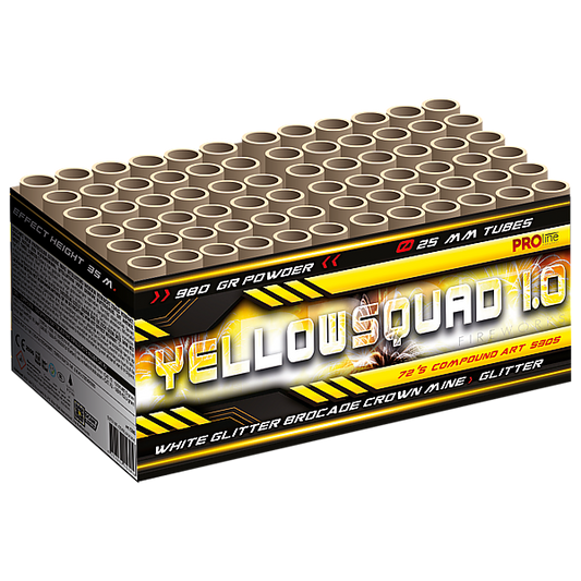 Vuurwerk - Yellow Squad 72 shots 25mm compound