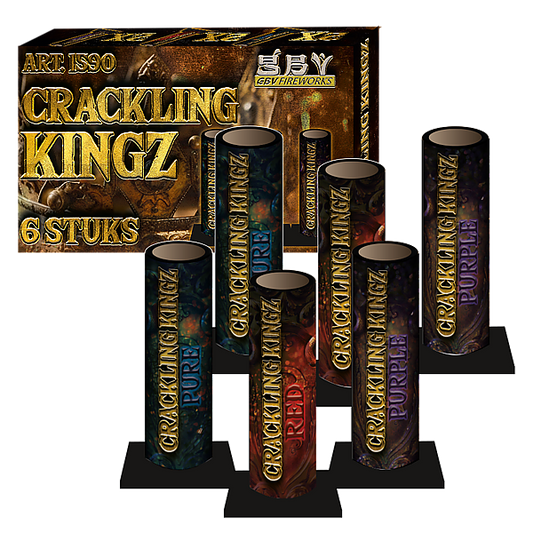 Vuurwerk - Crackling Kingz 6 stuks knettermines