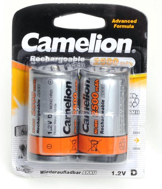 Camelion 2500 mAh batterij Oplaadbare batterij D